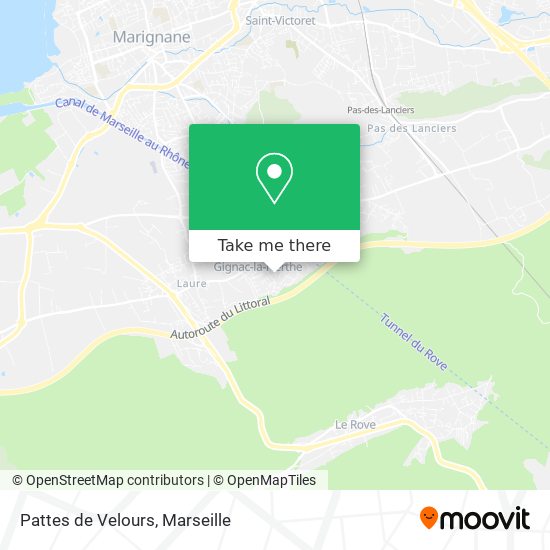 Pattes de Velours map