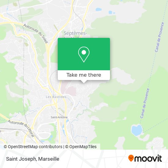 Saint Joseph map