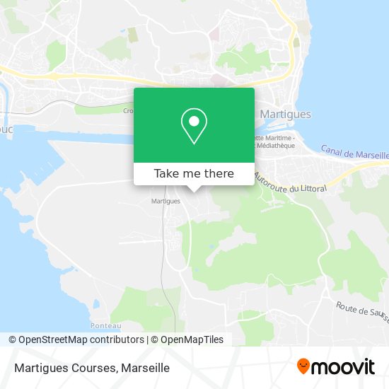 Martigues Courses map