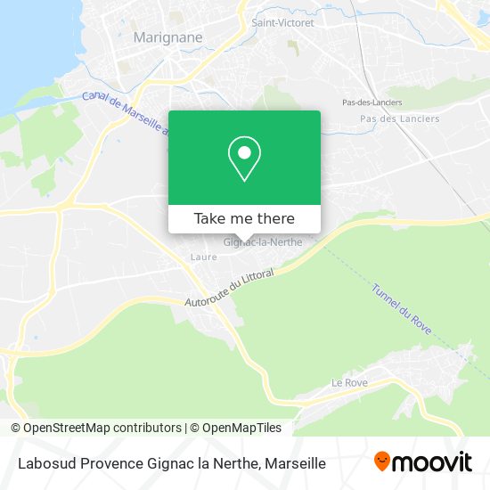 Labosud Provence Gignac la Nerthe map