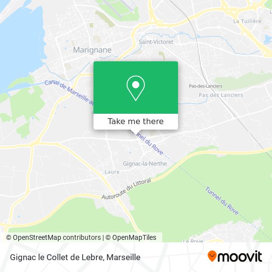 Gignac le Collet de Lebre map