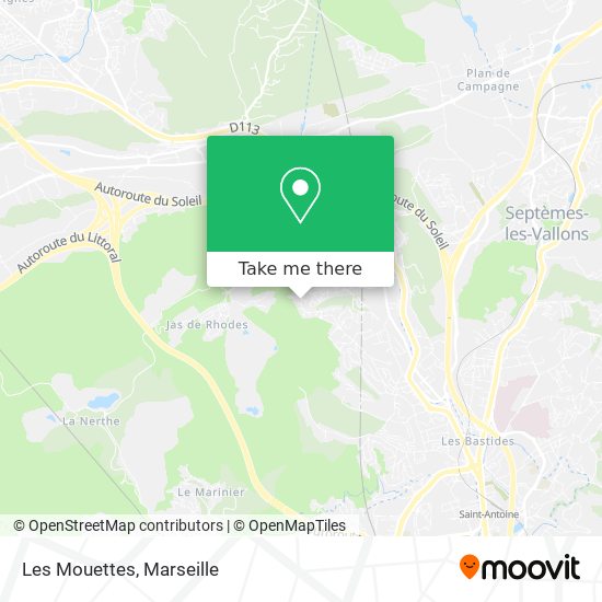 Les Mouettes map