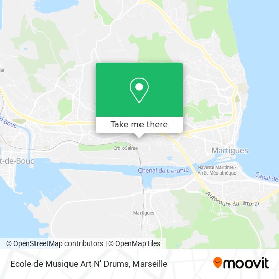 Ecole de Musique Art N' Drums map