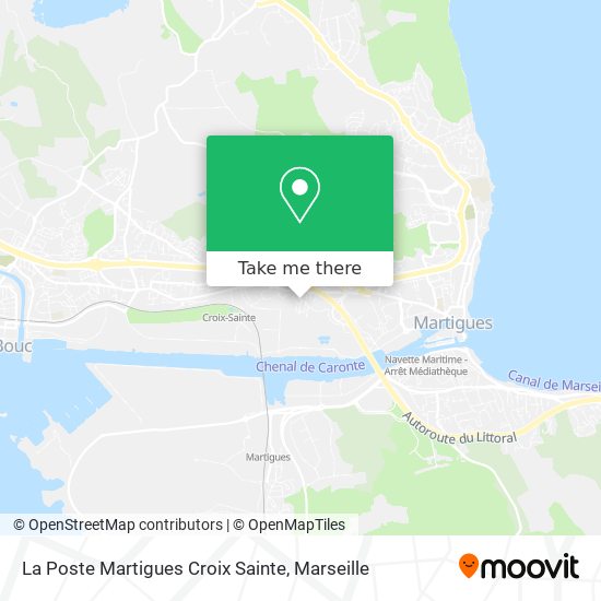La Poste Martigues Croix Sainte map