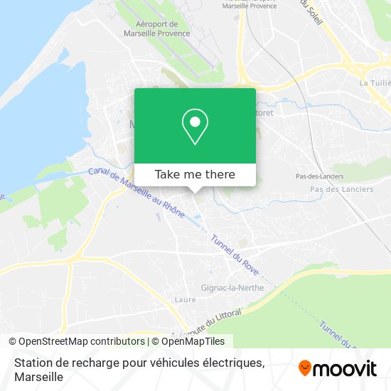 Station de recharge pour véhicules électriques map