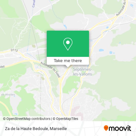 Za de la Haute Bedoule map