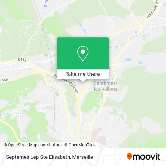 Septemes Lep Ste Elisabeth map