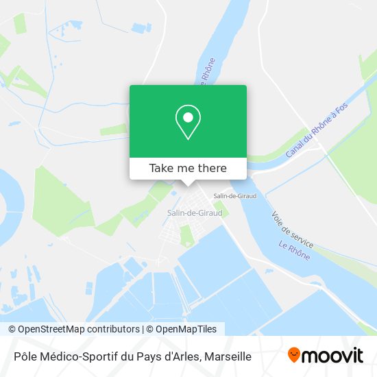 Pôle Médico-Sportif du Pays d'Arles map
