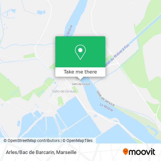 Arles/Bac de Barcarin map