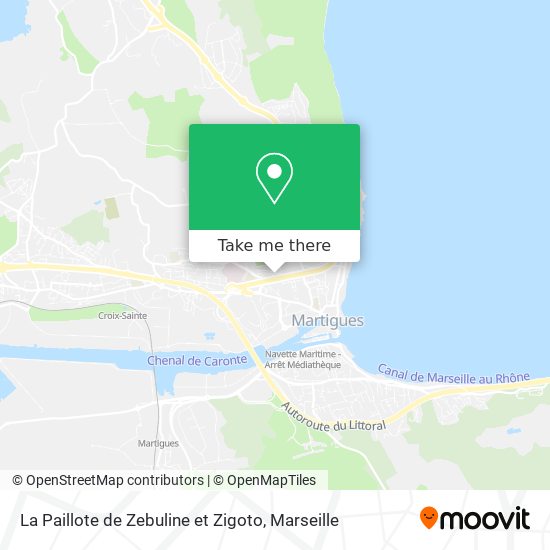 La Paillote de Zebuline et Zigoto map