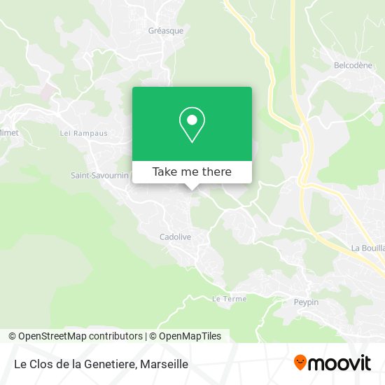 Mapa Le Clos de la Genetiere