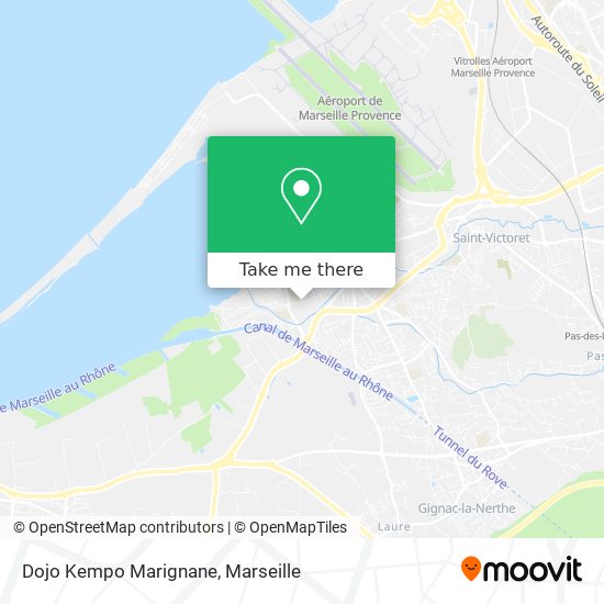 Mapa Dojo Kempo Marignane