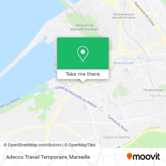 Adecco Travail Temporaire map