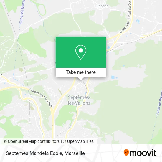 Septemes Mandela Ecole map