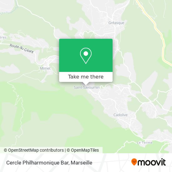 Cercle Philharmonique Bar map