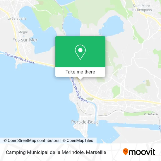Camping Municipal de la Merindole map