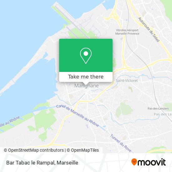Mapa Bar Tabac le Rampal