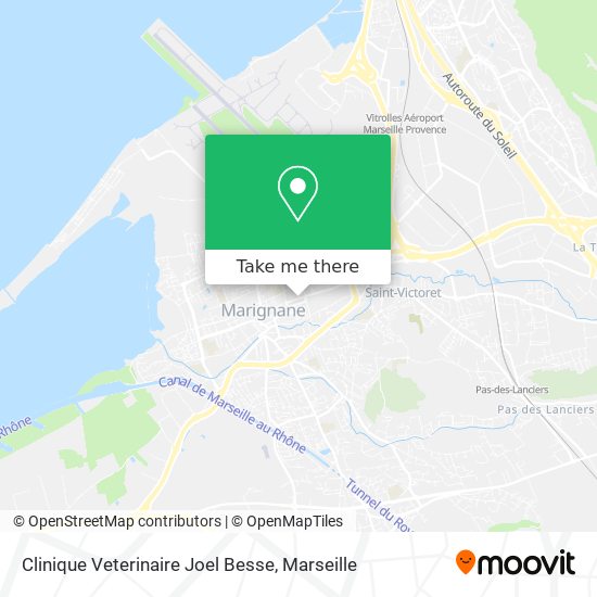 Mapa Clinique Veterinaire Joel Besse