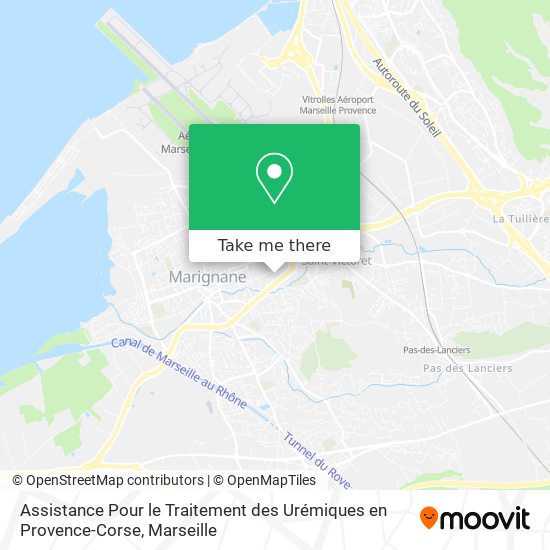 Mapa Assistance Pour le Traitement des Urémiques en Provence-Corse
