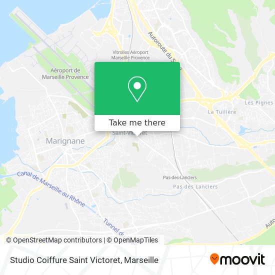 Studio Coiffure Saint Victoret map