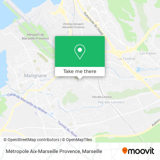 Mapa Métropole Aix-Marseille Provence