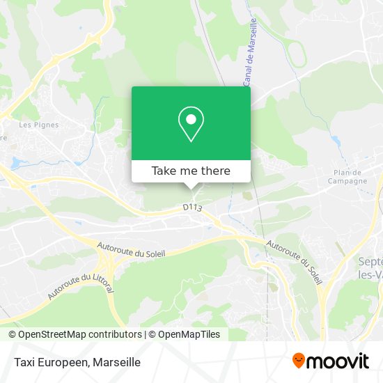 Taxi Europeen map