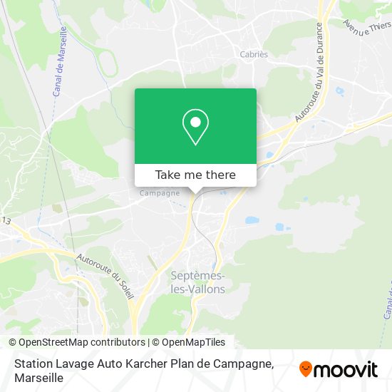 Station Lavage Auto Karcher Plan de Campagne map