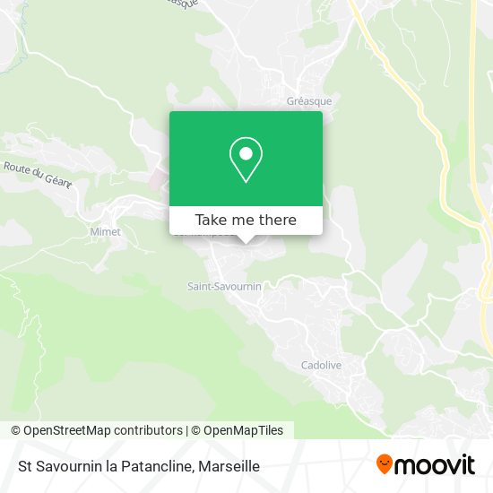 St Savournin la Patancline map