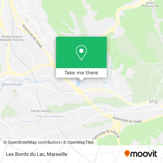 Les Bords du Lac map