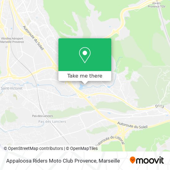 Appaloosa Riders Moto Club Provence map