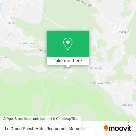 Le Grand Puech Hôtel Restaurant map