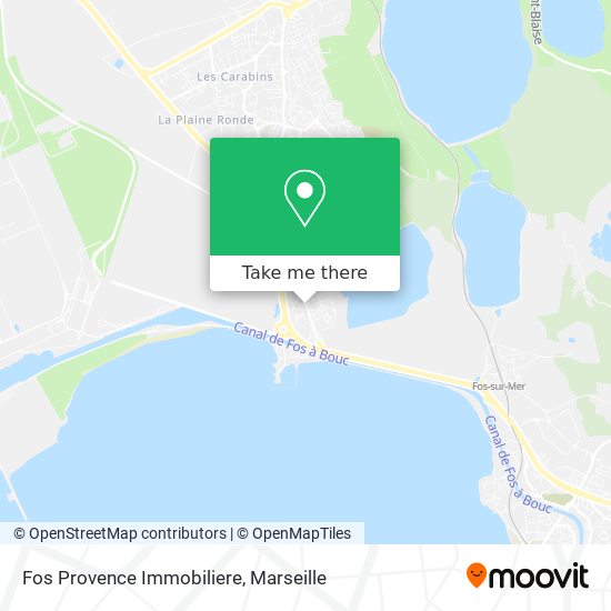 Fos Provence Immobiliere map