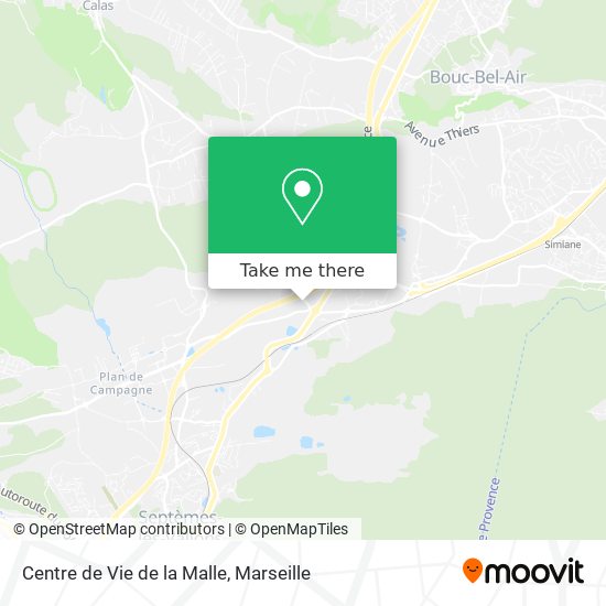 Centre de Vie de la Malle map
