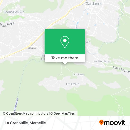 La Grenouille map