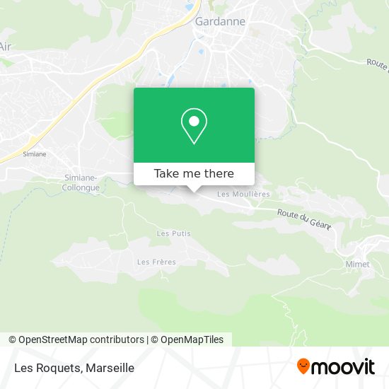 Les Roquets map