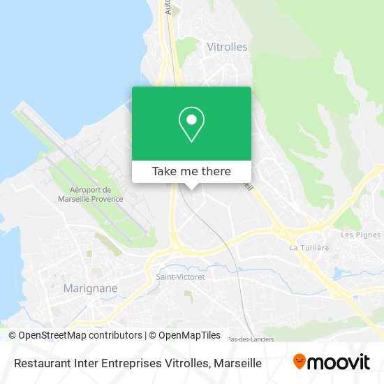 Restaurant Inter Entreprises Vitrolles map