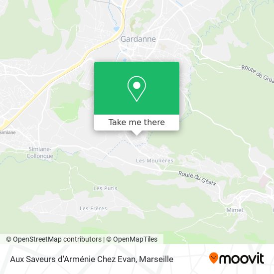 Aux Saveurs d'Arménie Chez Evan map
