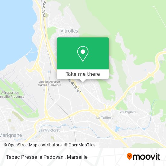 Tabac Presse le Padovani map