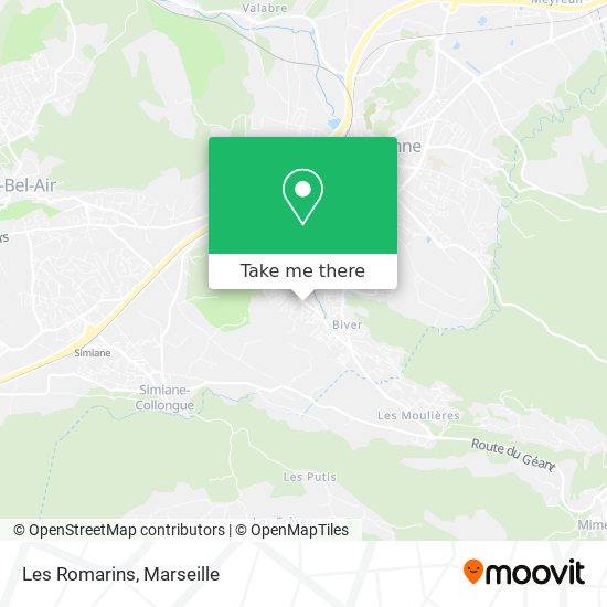 Les Romarins map