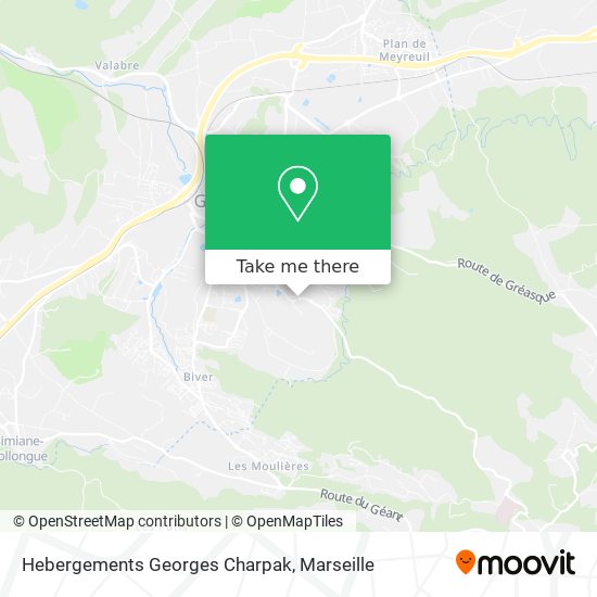 Hebergements Georges Charpak map