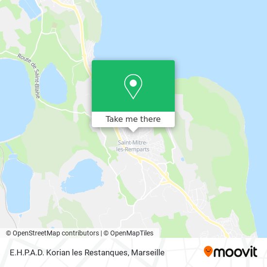 E.H.P.A.D. Korian les Restanques map
