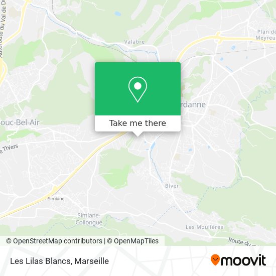 Les Lilas Blancs map