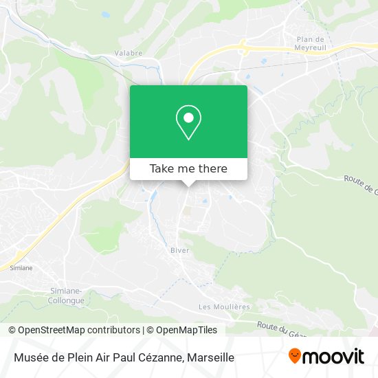 Musée de Plein Air Paul Cézanne map