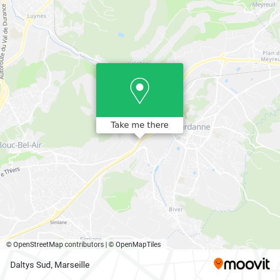 Daltys Sud map