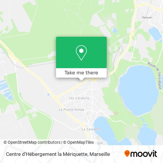 Centre d'Hébergement la Mériquette map