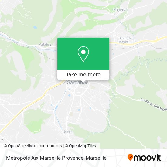 Métropole Aix-Marseille Provence map