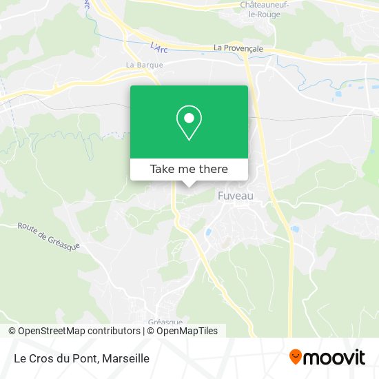 Le Cros du Pont map