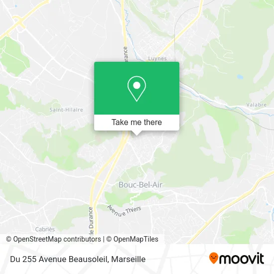 Du 255 Avenue Beausoleil map