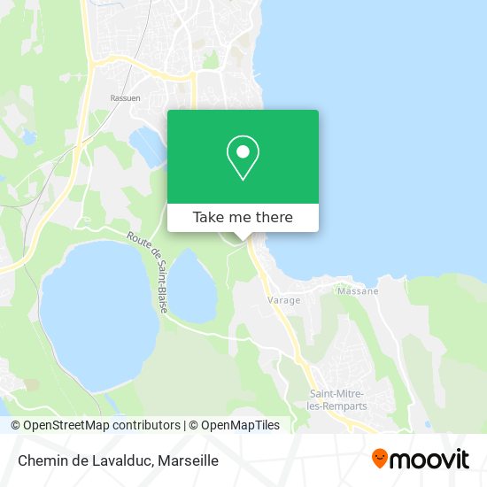 Chemin de Lavalduc map