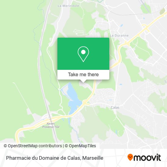 Mapa Pharmacie du Domaine de Calas